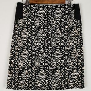 Chico's Black and White Skirt Size 1